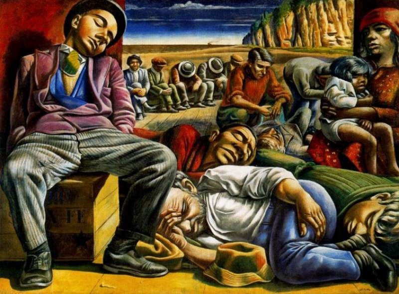 Image result for los naufragos en pintura de siqueiros o pintores latinoamericanos